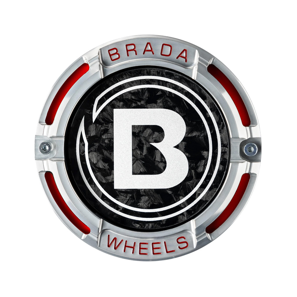 2000-2026 Universal Fitment FormTech 3-Piece Carbon Fiber Center Caps | BRADA Wheels