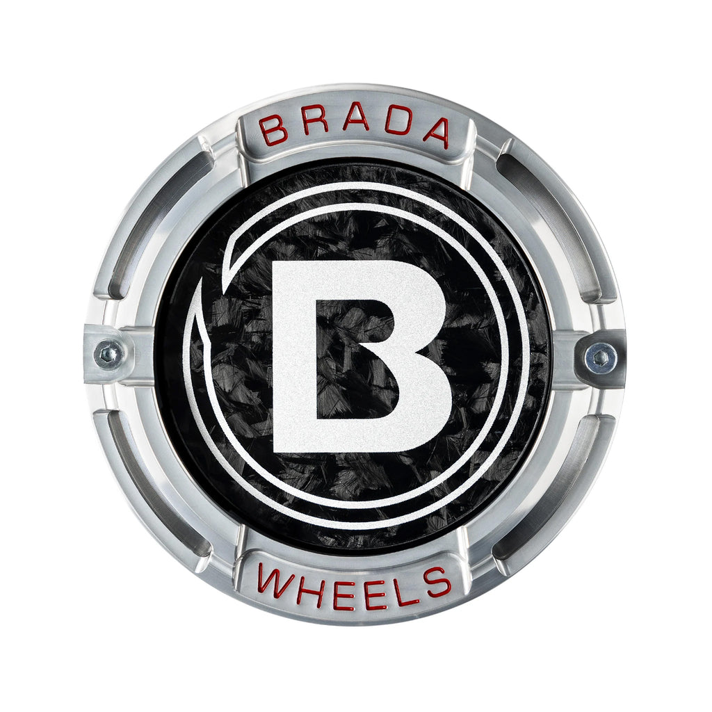 2000-2026 Universal Fitment FormTech 3-Piece Carbon Fiber Center Caps | BRADA Wheels