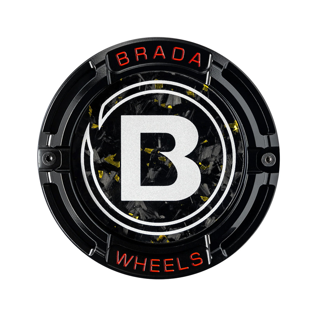 2000-2026 Universal Fitment FormTech 3-Piece Carbon Fiber Center Caps | BRADA Wheels