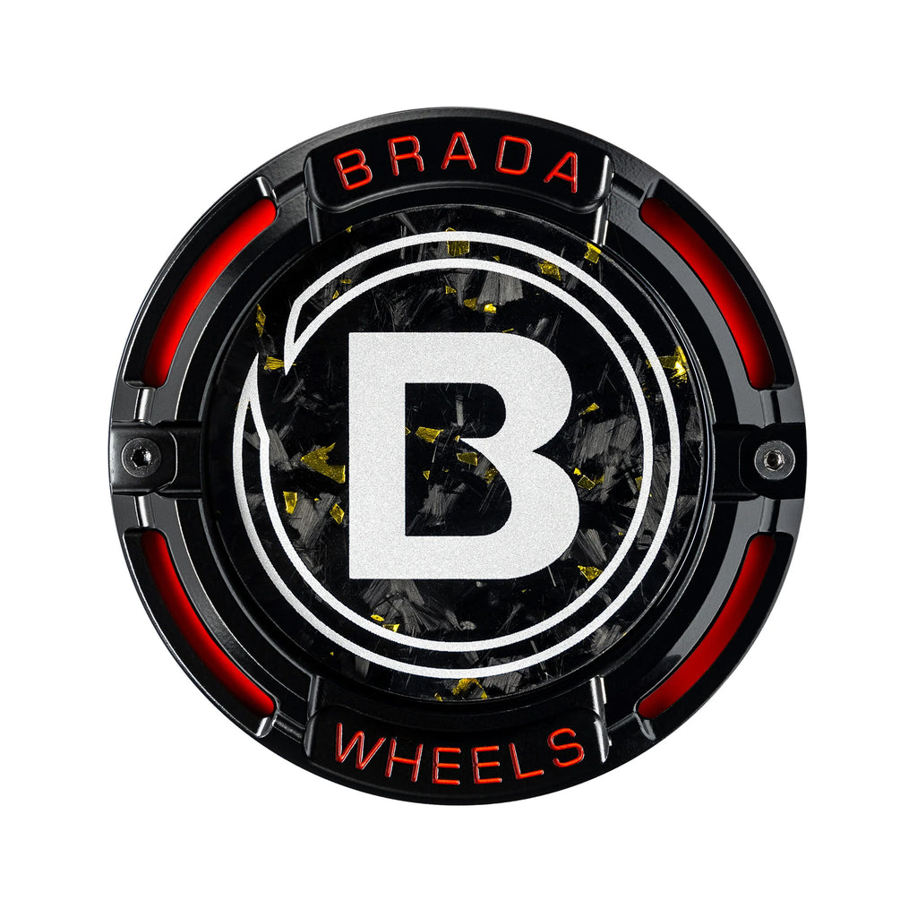 2000-2026 Universal Fitment FormTech 3-Piece Carbon Fiber Center Caps | BRADA Wheels