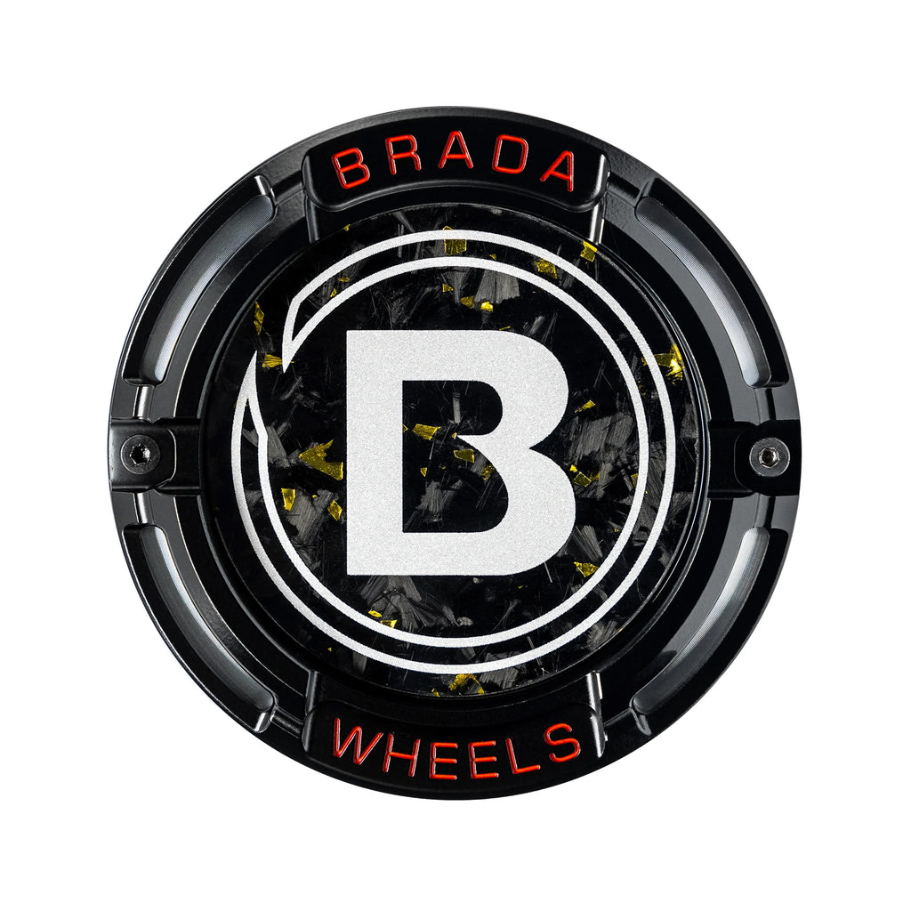 2000-2026 Universal Fitment FormTech 3-Piece Carbon Fiber Center Caps | BRADA Wheels