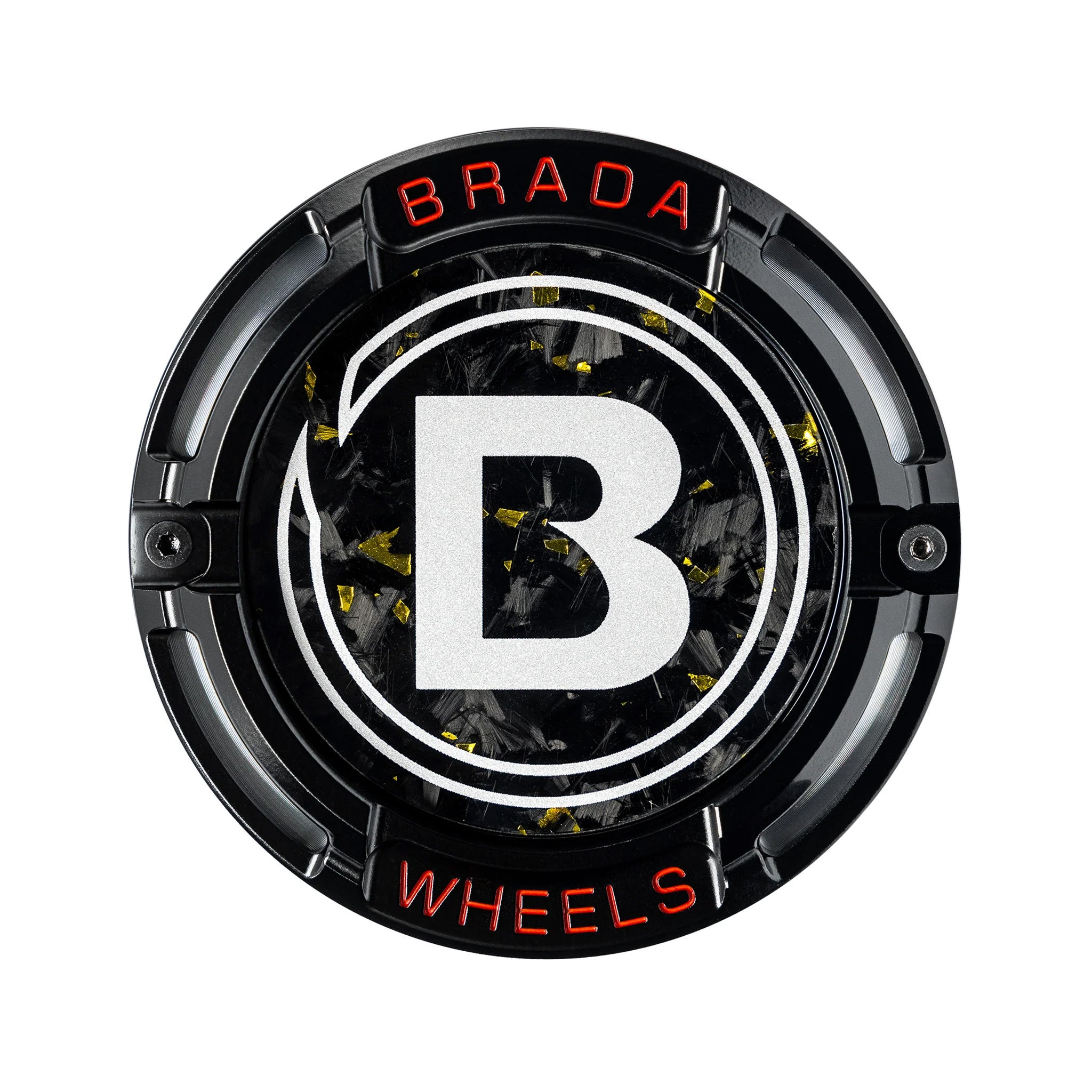 2000-2026 Universal Fitment FormTech 3-Piece Carbon Fiber Center Caps | BRADA Wheels