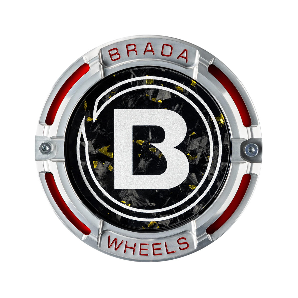 2000-2026 Universal Fitment FormTech 3-Piece Carbon Fiber Center Caps | BRADA Wheels