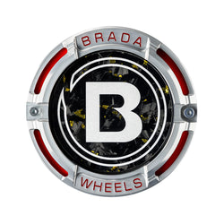 2000-2026 Universal Fitment FormTech 3-Piece Carbon Fiber Center Caps | BRADA Wheels