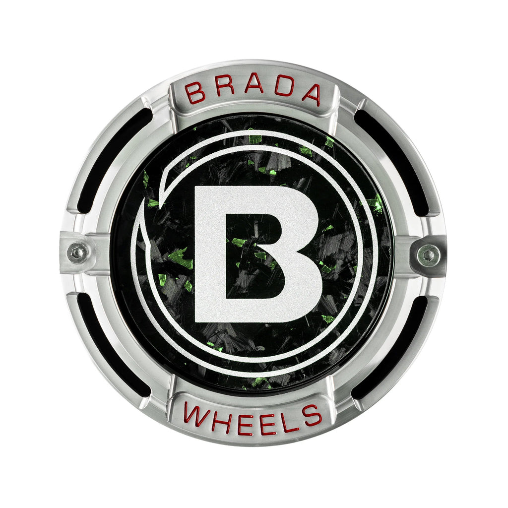 2000-2026 Universal Fitment FormTech 3-Piece Carbon Fiber Center Caps | BRADA Wheels