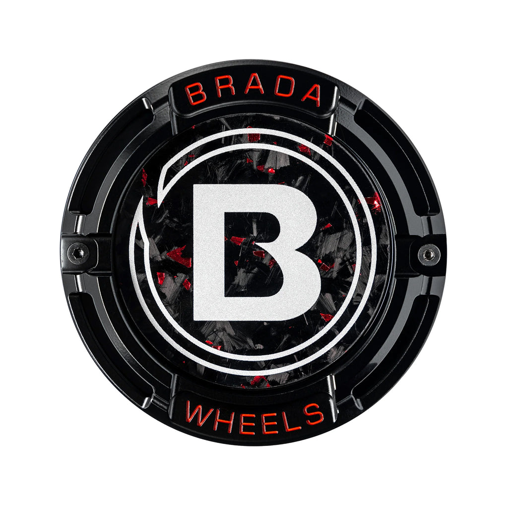 2000-2026 Universal Fitment FormTech 3-Piece Carbon Fiber Center Caps | BRADA Wheels