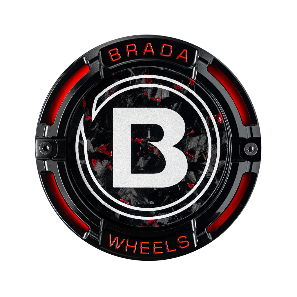 2000-2026 Universal Fitment FormTech 3-Piece Carbon Fiber Center Caps | BRADA Wheels
