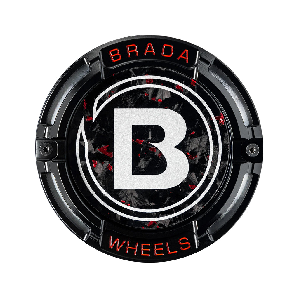 2000-2026 Universal Fitment FormTech 3-Piece Carbon Fiber Center Caps | BRADA Wheels