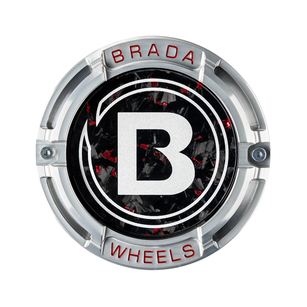 2000-2026 Universal Fitment FormTech 3-Piece Carbon Fiber Center Caps | BRADA Wheels
