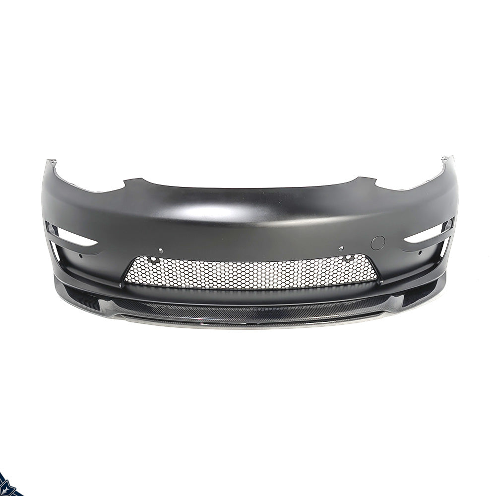 2017-2023 Tesla Model 3 (1st Gen) Sport Style PP/ABS/CF Front Bumper Conversion Kit | CUSTuning