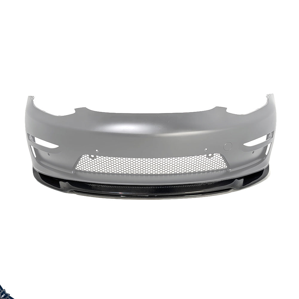 2017-2023 Tesla Model 3 (1st Gen) Sport Style PP/ABS/CF Front Bumper Conversion Kit | CUSTuning
