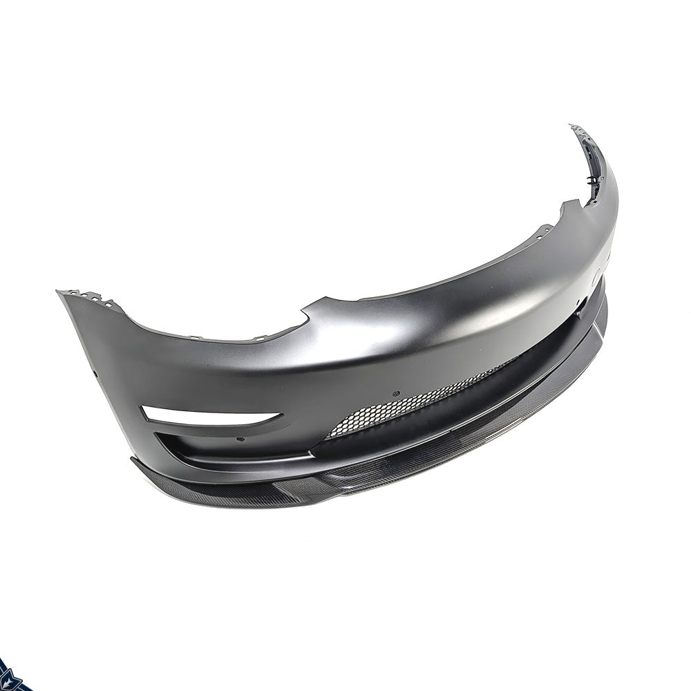 2017-2023 Tesla Model 3 (1st Gen) Sport Style PP/ABS/CF Front Bumper Conversion Kit | CUSTuning