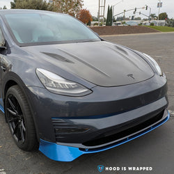 2020-2024 Tesla Model Y (1st-Gen) Aero Style ABS Replacement Hood | CUSTUNING