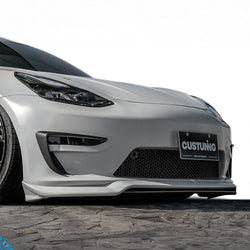 2017-2023 Tesla Model 3 (1st Gen) Front Facia Upgrade (Front Bumper + Lip) | CUSTuning