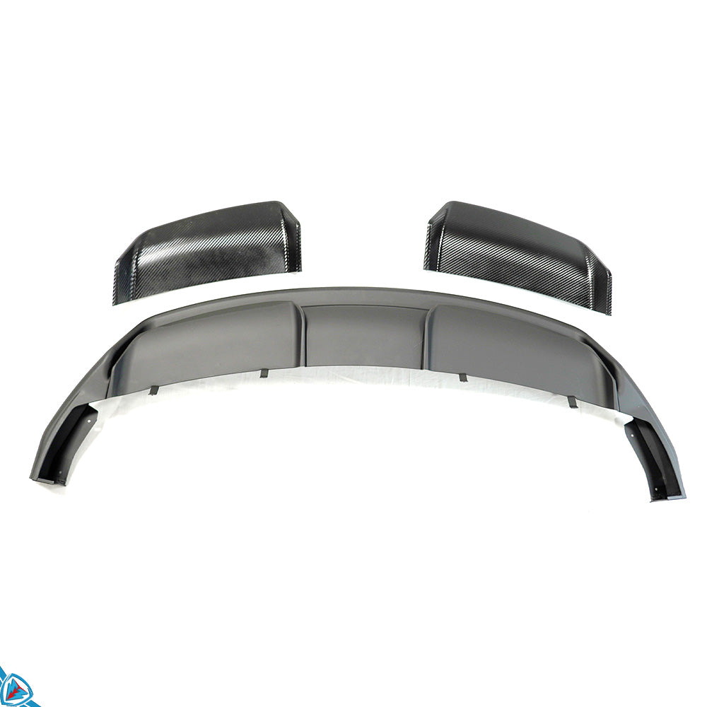 2017-2023 Tesla Model 3 (MK1) Sport Style PP & ABS 3-Piece Rear Diffuser | CUSTUNING
