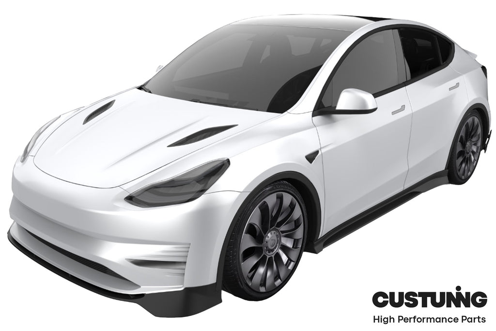 2020-2024 Tesla Model Y (1st-Gen) Aero Style Polypropylene Front Bumper & Lip Kit | CUSTUNING