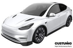 2020-2024 Tesla Model Y (1st-Gen) Aero Style Polypropylene Front Bumper & Lip Kit | CUSTUNING