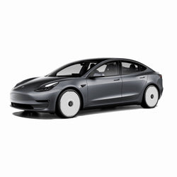 2017-2023 Tesla Model 3 (1st-Gen) HALODISC 2 Ready-to-Paint (RTP) Customizable Wheel Covers (Set of 4) | HALOBLK