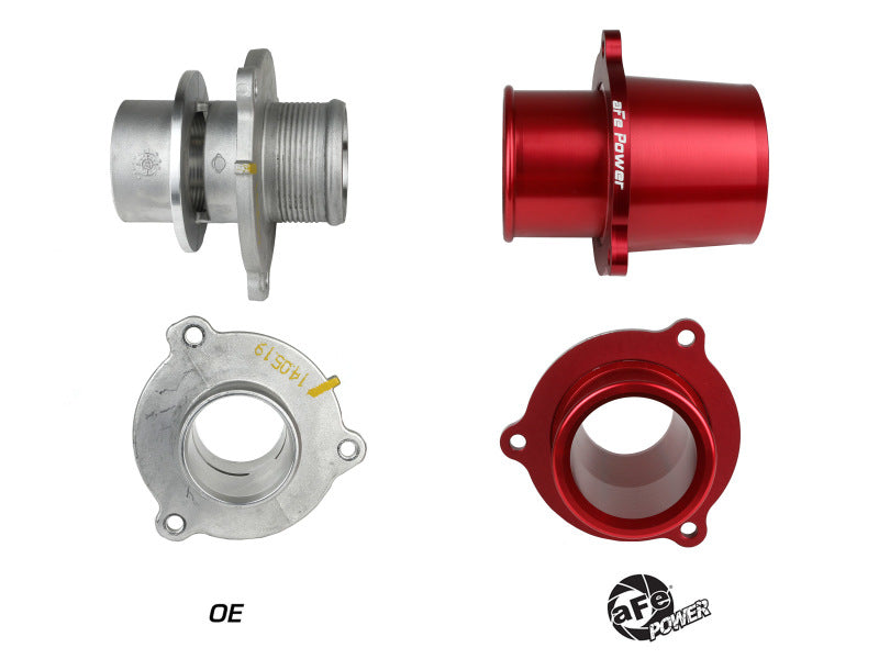 2015-2021 Volkswagen GTI (MK7) Red Anodized Aluminum Turbo Muffler Delete | aFe Power