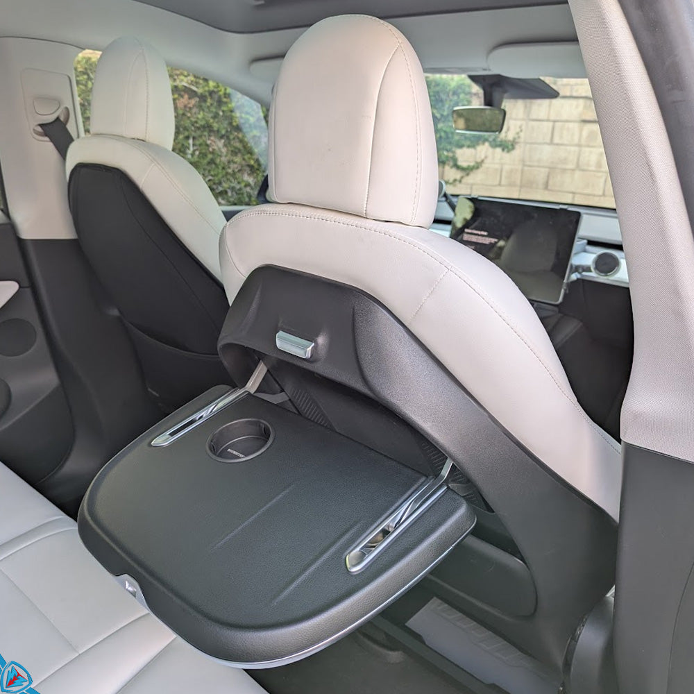 2017-2024 Tesla Model 3 / Y (MK1) Luxury Seat Back Replacement with Folding Table & Wireless Charging | E3Tuning
