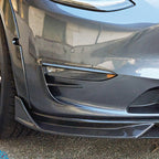 Tesla Model Y EVF Dry Carbon Fiber Fog Light Grille | EVFuel