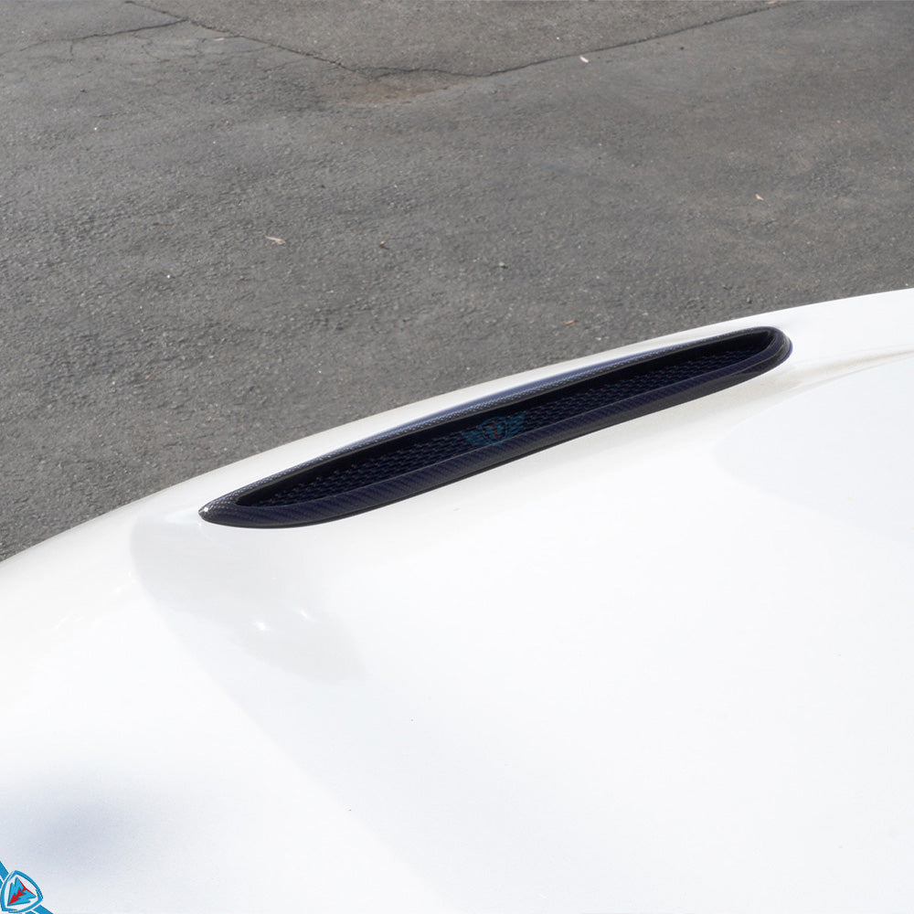 Genuine Carbon Fiber Replacement Hood Vent for F2X F3X F8X BMW with GTS Style Aftermarket Hood