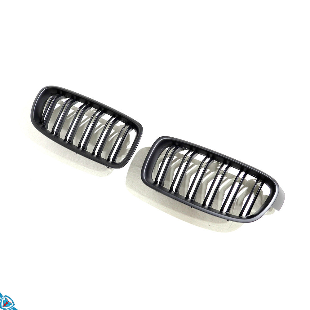 2012-2018 BMW 3 Series (F30/F31) M Style Dual Slat ABS Plastic Kidney Grilles | E3Tuning