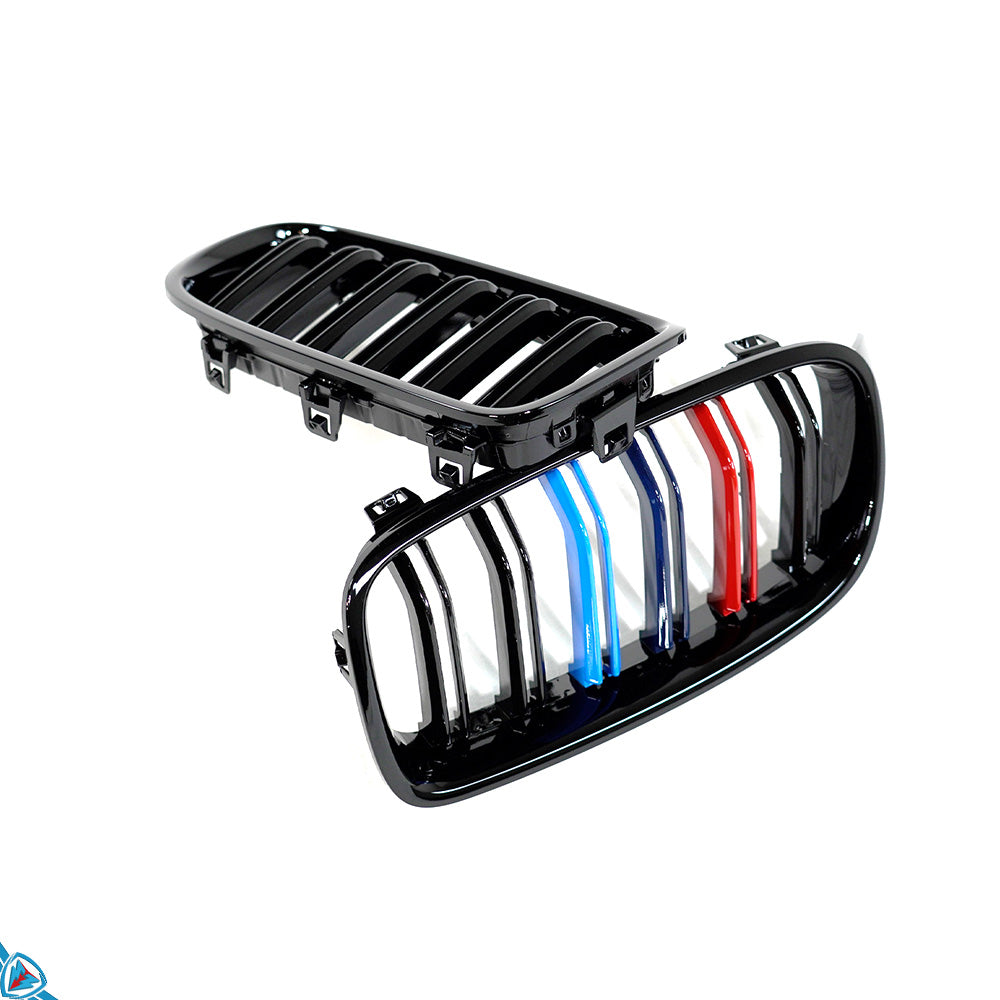 2012-2018 BMW 3 Series (F30/F31) M Style Dual Slat ABS Plastic Kidney Grilles | E3Tuning
