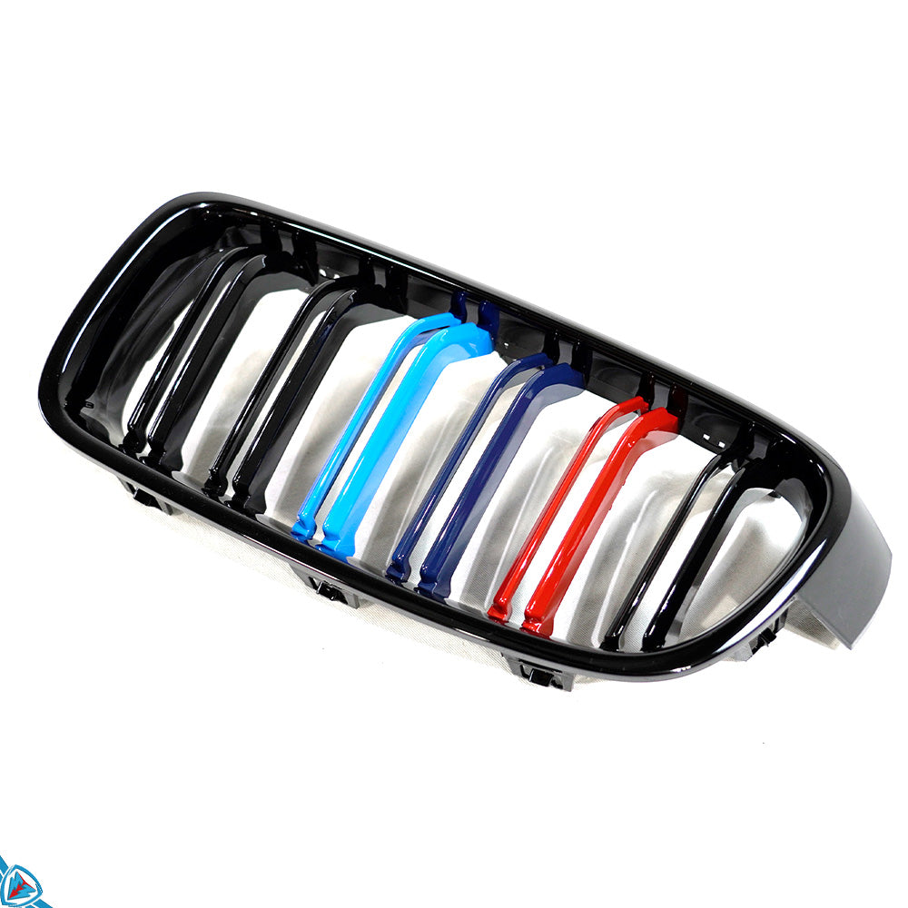 2012-2018 BMW 3 Series (F30/F31) M Style Dual Slat ABS Plastic Kidney Grilles | E3Tuning