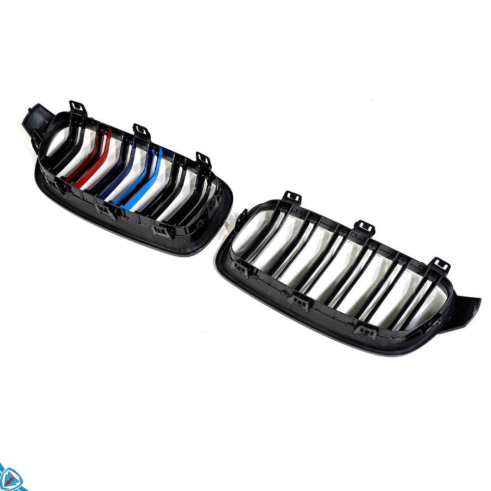 2012-2018 BMW 3 Series (F30/F31) M Style Dual Slat ABS Plastic Kidney Grilles | E3Tuning