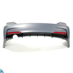 2012-2018 BMW 3 Series (F30/F31) M Performance Style Polypropylene Rear Diffuser | E3Tuning