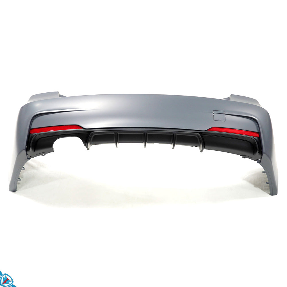 2012-2018 BMW 3 Series (F30/F31) M Performance Style Polypropylene Rear Diffuser | E3Tuning