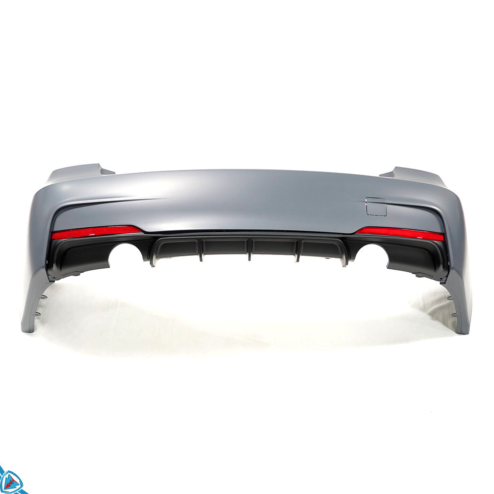 2012-2018 BMW 3 Series (F30/F31) M Performance Style Polypropylene Rear Diffuser | E3Tuning