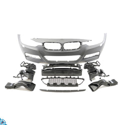2012-2018 BMW 3 Series (F30/F31) M Sport Style Polypropylene Front Bumper Conversion Kit | E3Tuning