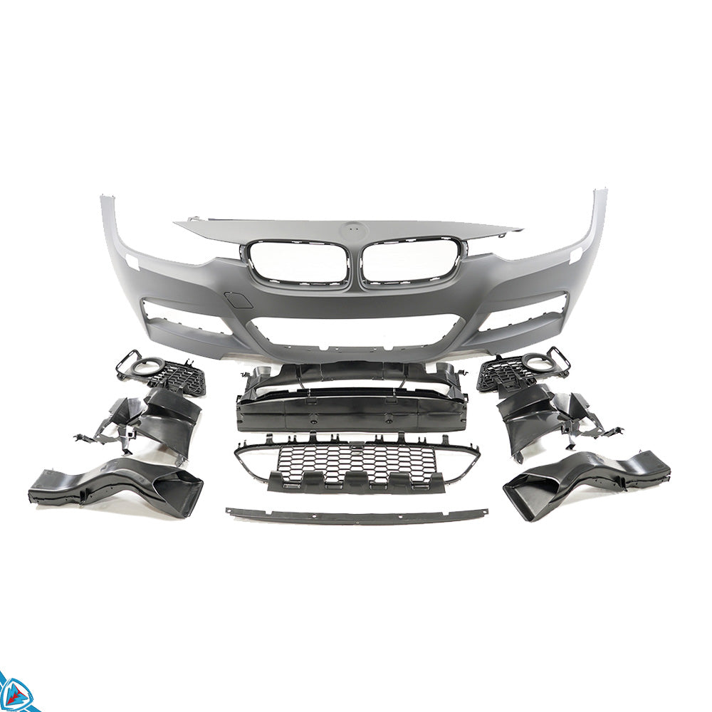 2012-2018 BMW 3 Series (F30/F31) M Sport Style Polypropylene Front Bumper Conversion Kit | E3Tuning