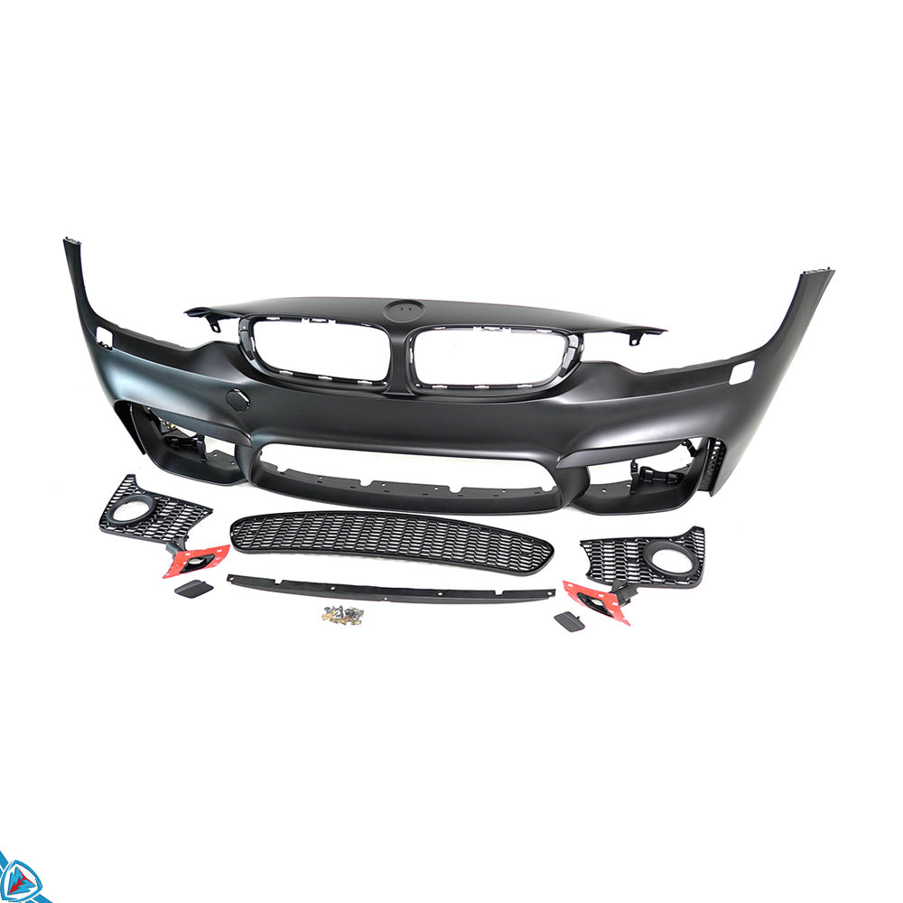 2014-2020 BMW 4 Series (F32/F33/F36) M4 Style Polypropylene Front Bumper Conversion Kit | E3Tuning Main image