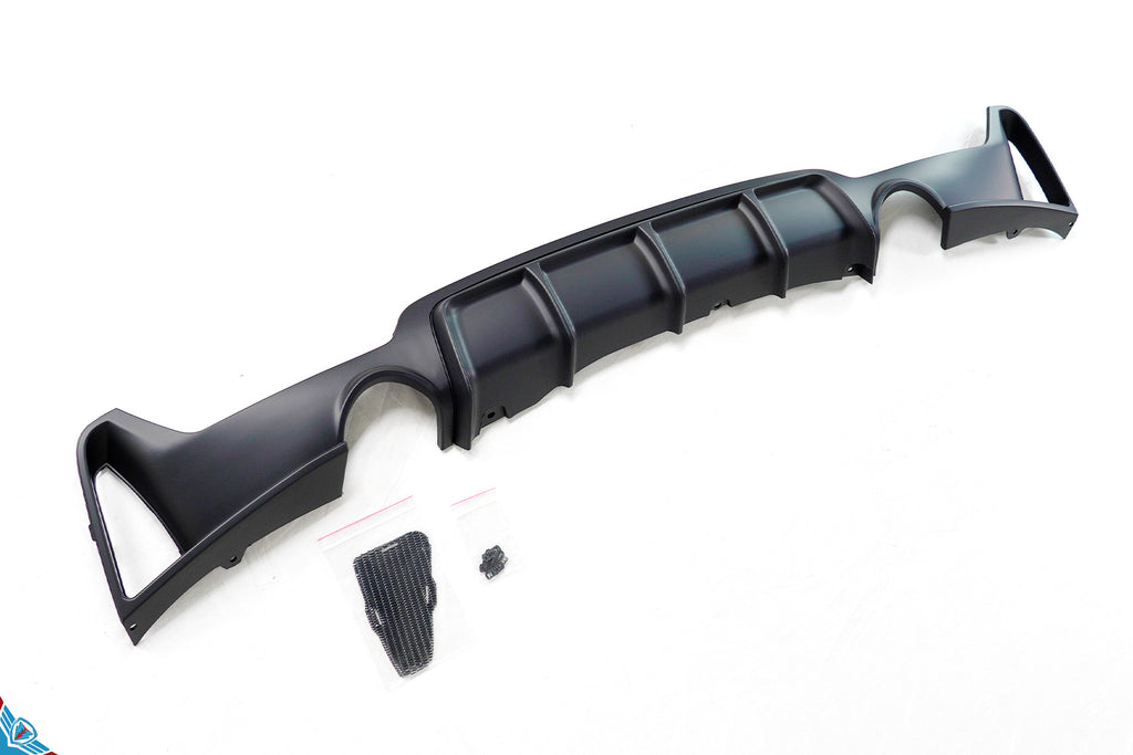 2014-2020 BMW 4 Series (F32/F33/F36) M Performance Style Polypropylene Rear Diffuser | E3Tuning