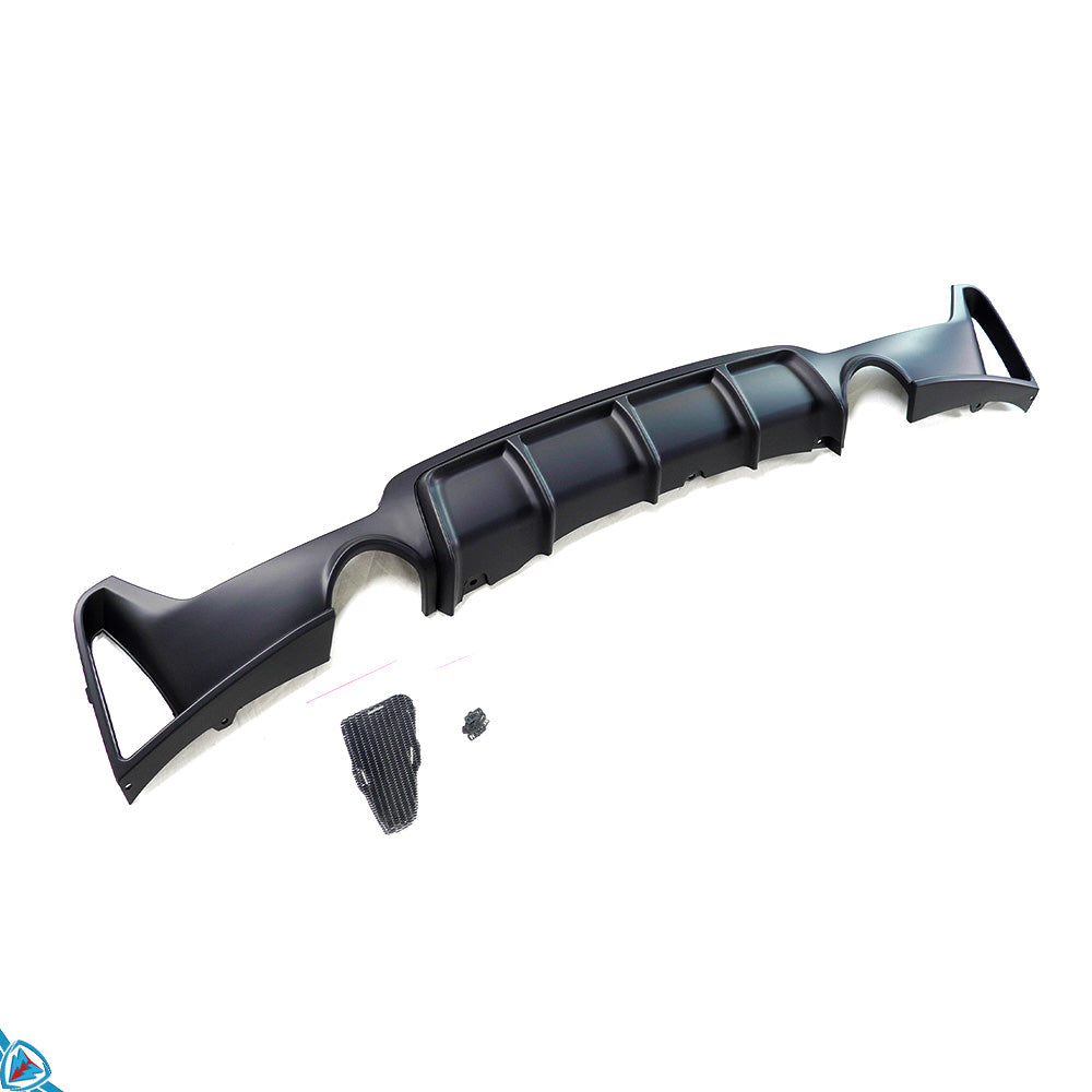 2014-2020 BMW 4 Series (F32/F33/F36) M Performance Style Polypropylene Rear Diffuser | E3Tuning