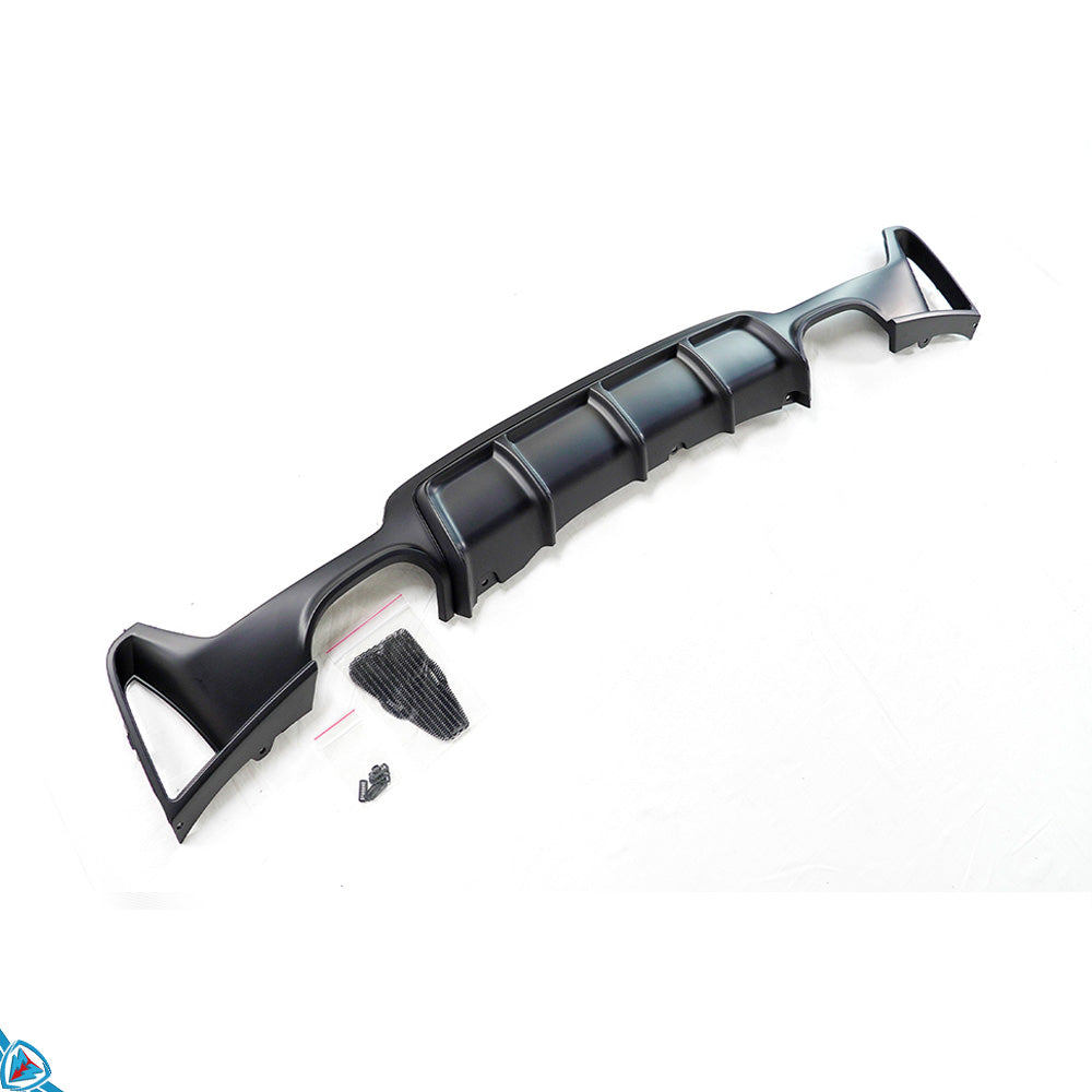 2014-2020 BMW 4 Series (F32/F33/F36) M Performance Style Polypropylene Rear Diffuser | E3Tuning