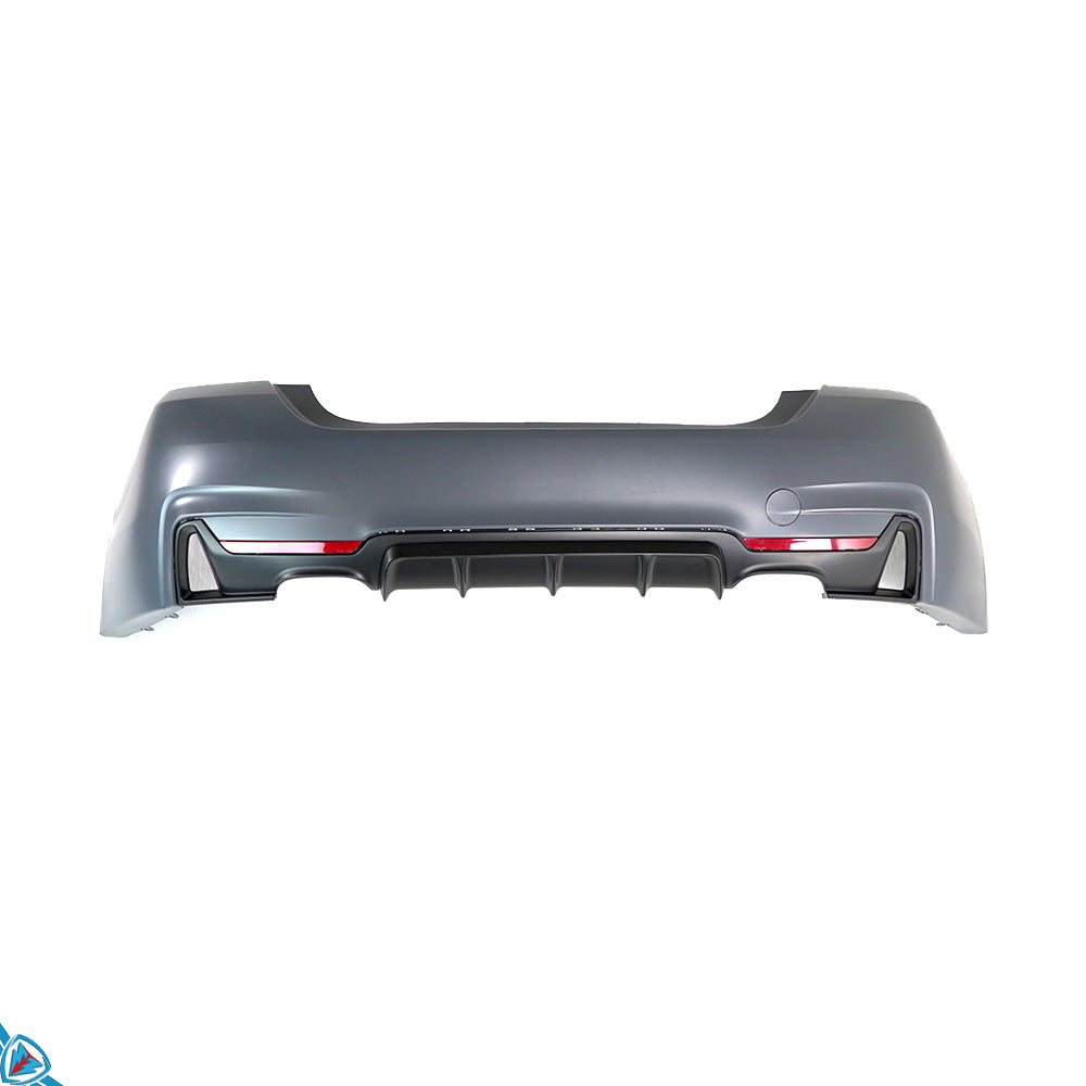 2014-2020 BMW 4 Series (F32/F33/F36) M Performance Style Polypropylene Rear Diffuser | E3Tuning Secondary image