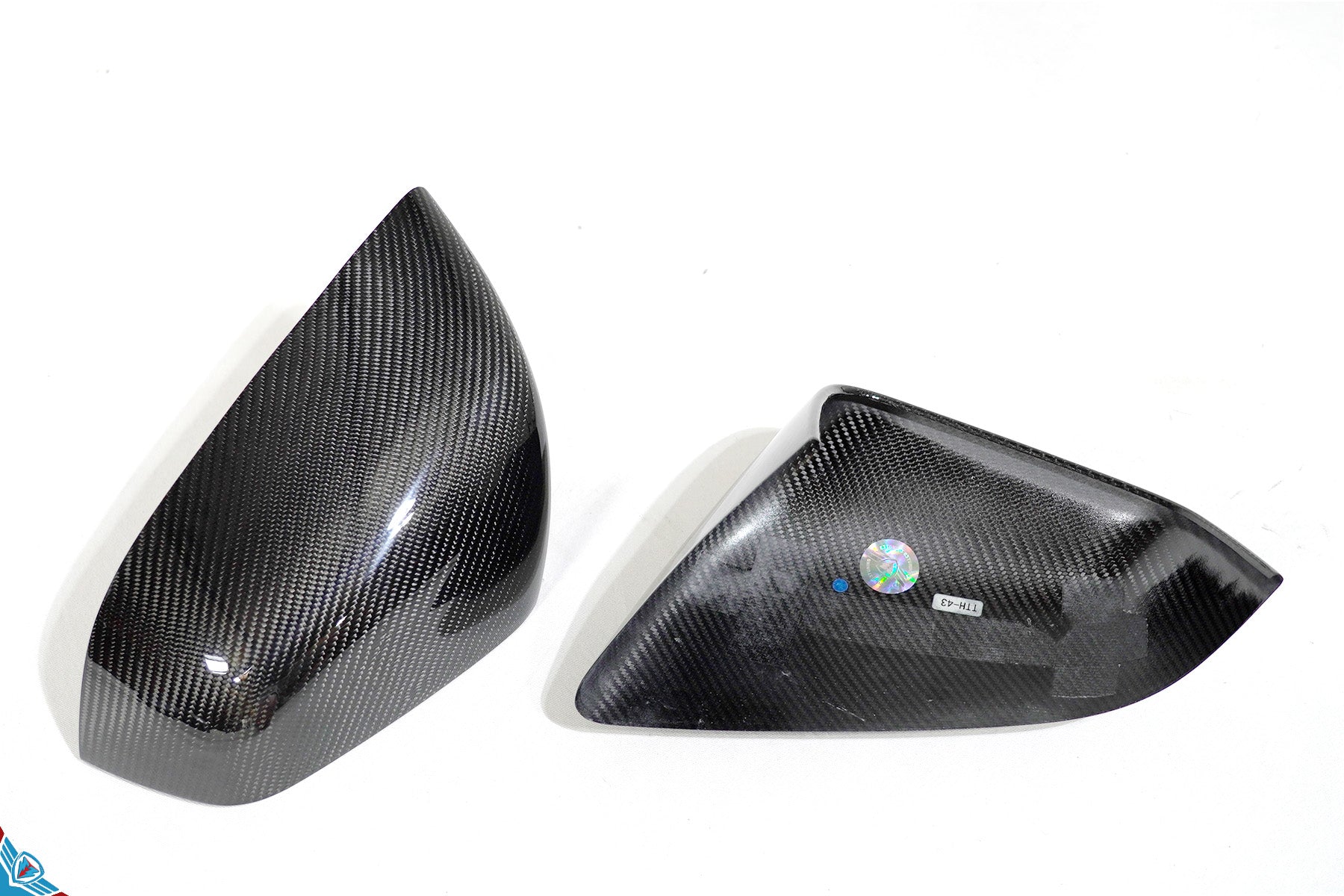 2016-2026 Tesla Model X OEM Design Dry Carbon Fiber Mirror Cover Overlays | FYBR Aerodynamics