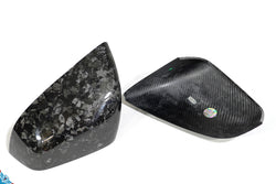 2016-2026 Tesla Model X OEM Design Dry Carbon Fiber Mirror Cover Overlays | FYBR Aerodynamics