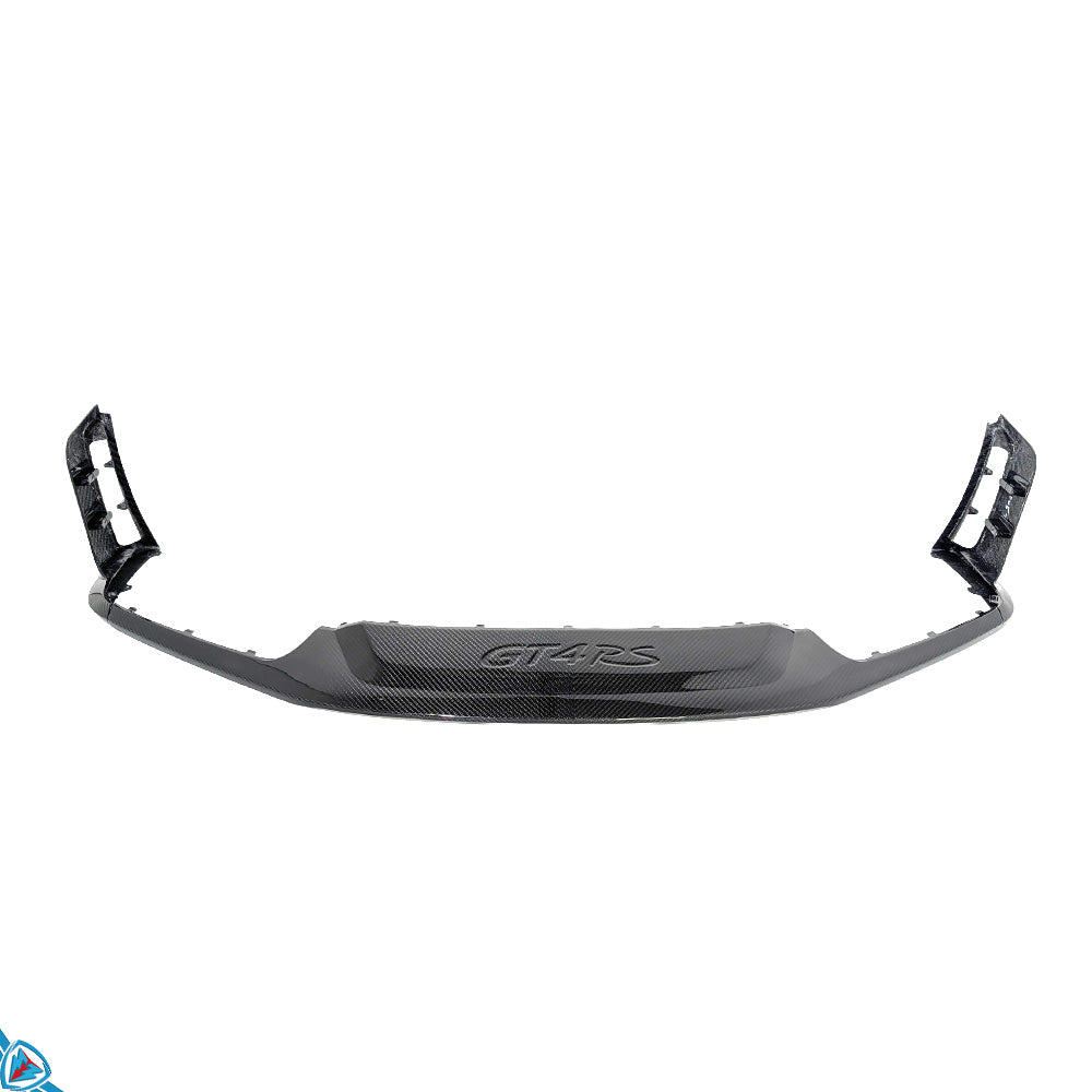 2017-2025 Porsche 718 Boxster & Cayman (982) GT4 RS Style Dry Carbon Fiber Front Lip for GT4 Conversion Bumper | FYBR Aerodynamics