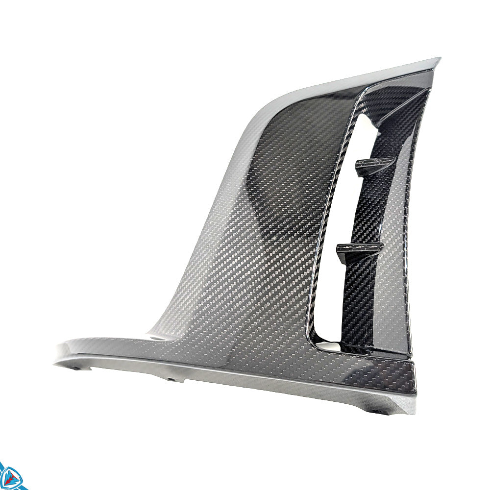2017-2025 Porsche 718 Boxster & Cayman (982) GT4 RS Style Dry Carbon Fiber Front Lip for GT4 Conversion Bumper | FYBR Aerodynamics