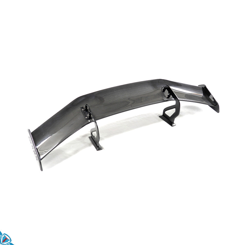 2017-2025 Porsche 718 Boxster & Cayman (982) Dry Carbon Fiber GT4 RS Style Swan Neck Wing Secondary image