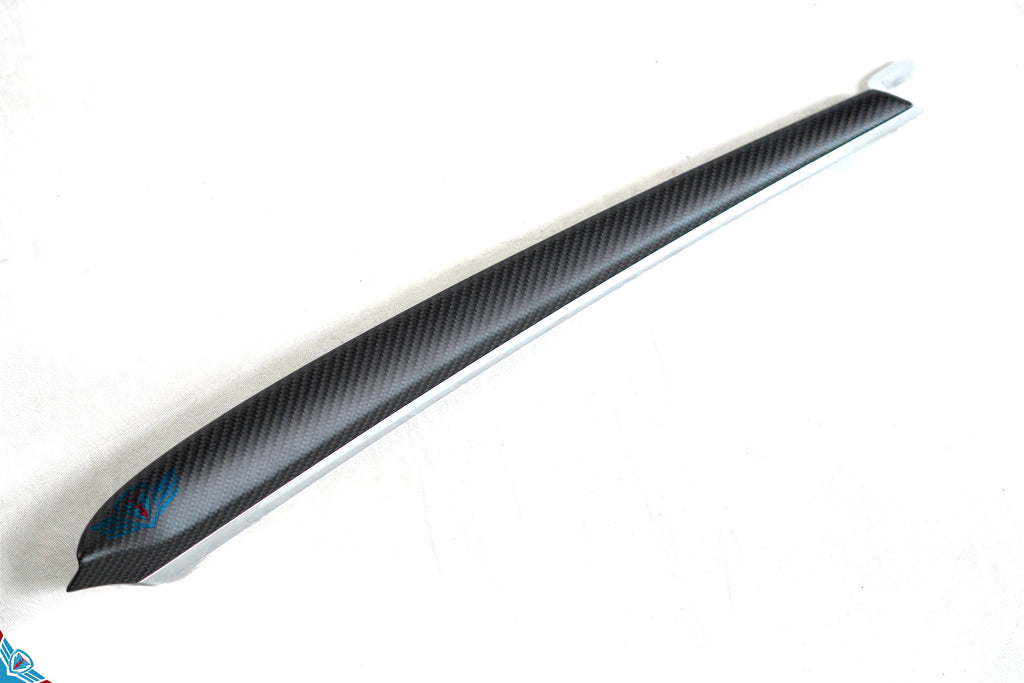 2017-2023 Tesla Model 3 & Model Y (1st-Gen) Matte Carbon Fiber Dashboard & Front Door Trim Replacement Kit | FYBR Aerodynamics