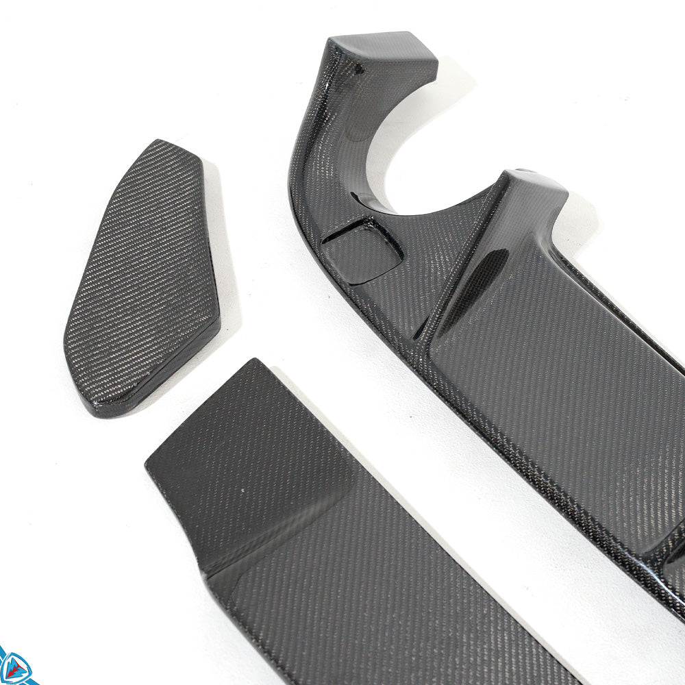 2010-2014 Volkswagen GTI (MK6) REV Style Carbon Fiber Rear Diffuser (3 Piece) | FYBR Aerodynamics