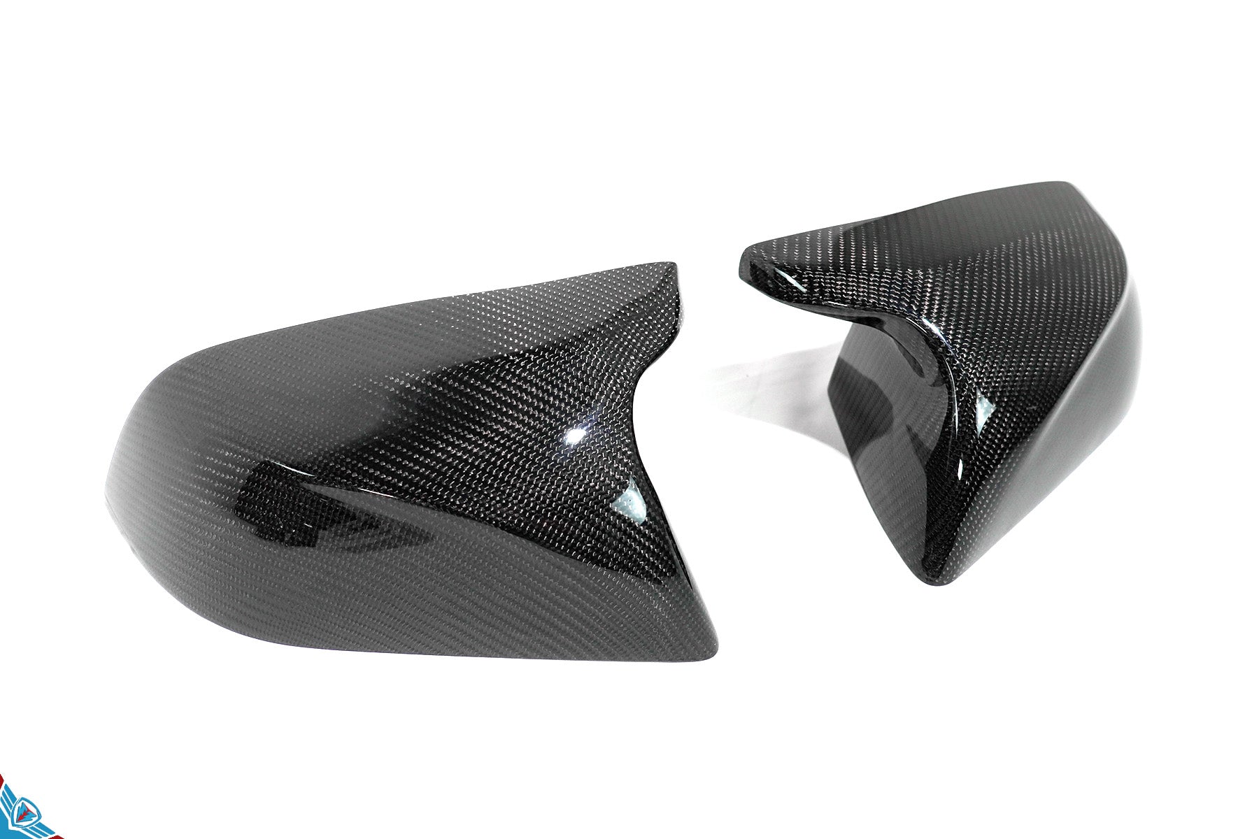 Tesla Model 3 Full Replacement Carbon Fiber Bull Horn Mirror Covers [Various Finishes] | FYBR Aerodynamics Secondary image