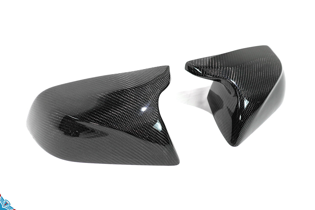 2017-2023 Tesla Model 3 (MK1) Bull Horn Carbon Fiber Mirror Covers | FYBR Aerodynamics