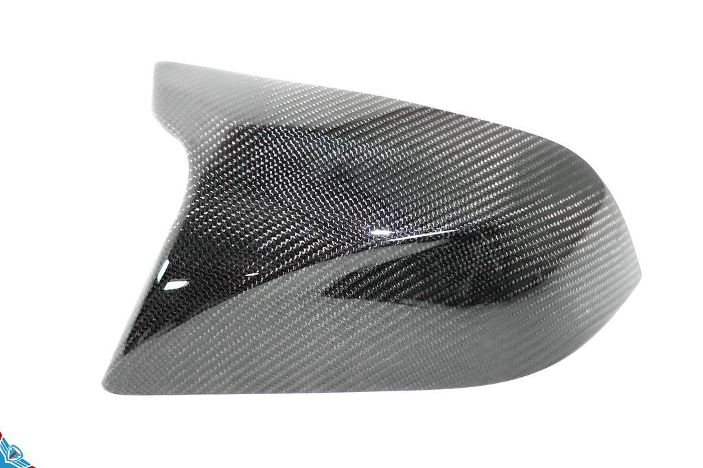 2017-2023 Tesla Model 3 (MK1) Bull Horn Carbon Fiber Mirror Covers | FYBR Aerodynamics